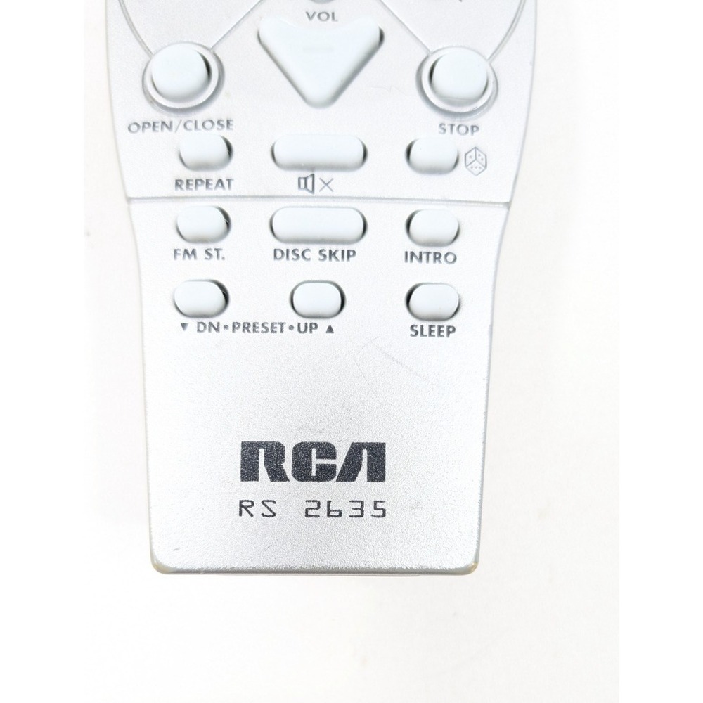 RCA Remote Control RS2635 Silver for RCA RS2635 Model TV Audio Video Equipment - Picture 2 of 6